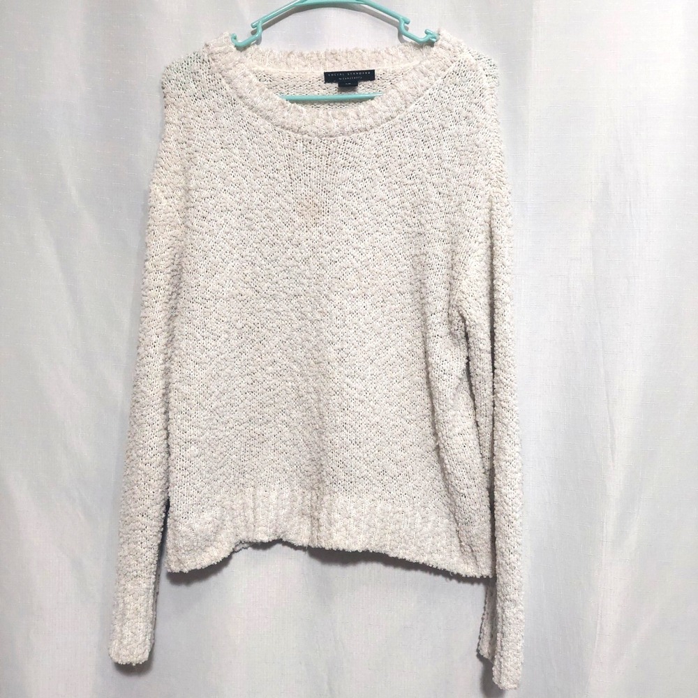 Social Standard Santuary Womens Large Chunky Textured Sweater Pullover Boxy